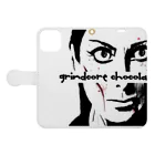 Grindcore Chocolate のSZR-022 Book-Style Smartphone Case:Opened (outside)