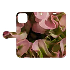 Ficusのひらひらラナンキュラス Book-Style Smartphone Case:Opened (outside)