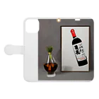 Alacarteのアートなお酒 Book-Style Smartphone Case:Opened (outside)