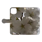 soluckyの桜　 Book-Style Smartphone Case:Opened (outside)