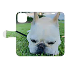 BizのGoods..のBiz the Frenchbulldog 手帳型スマホケースを開いた場合(外側)