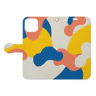 Future Copyright Incのsmoky clouds (blue) Book-Style Smartphone Case:Opened (outside)