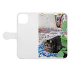 熊さんのshopのボール猫 Book-Style Smartphone Case:Opened (outside)