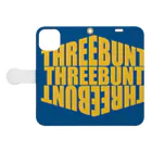 No.1632のTHREE BUNT (スリーバント） Book-Style Smartphone Case:Opened (outside)