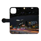 nokkccaの光跡 - Junction Light trail - Book-Style Smartphone Case:Opened (outside)