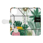 ちゃんごんのおうちの南国の観葉植物店 Book-Style Smartphone Case:Opened (outside)