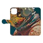 Playful PlanetのAstronauts Book-Style Smartphone Case:Opened (outside)