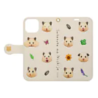 GOTTE🐹STOREの助六の日常（かお） Book-Style Smartphone Case:Opened (outside)