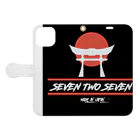 seven Two seven のseven two seven 手帳型スマホケースを開いた場合(外側)