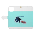 ♡BE HAPPY♡の恋する魚たち Book-Style Smartphone Case:Opened (outside)