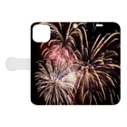 SAMURAI_JPの花火Fireworks（カラー） Book-Style Smartphone Case:Opened (outside)