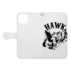 TRAVA design SHOPのHAWK Book-Style Smartphone Case:Opened (outside)