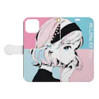 みゆみん@YouTuber ／M|Little Kit FoxのJelly スマホケース Book-Style Smartphone Case:Opened (outside)