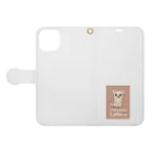 Bordercollie StreetのCh-Latte-1 Book-Style Smartphone Case:Opened (outside)