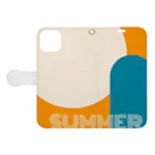 mihyuのSUMMER2023 ver.2 Book-Style Smartphone Case:Opened (outside)