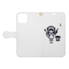 CuteCombatのCuteCombat_nurse(ナース)_ver.002 Book-Style Smartphone Case:Opened (outside)