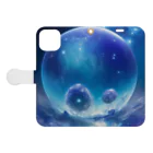 ChromastrAlのTears of the Cosmos Book-Style Smartphone Case:Opened (outside)