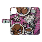 HAYATO-TのEarly spring lunch Book-Style Smartphone Case:Opened (outside)