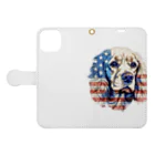 dogsdream8246のアメリカンコッカーアメリカ Book-Style Smartphone Case:Opened (outside)