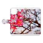 dandelionの紅梅 Book-Style Smartphone Case:Opened (outside)