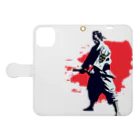 ASYLUMのSAMURAI Book-Style Smartphone Case:Opened (outside)