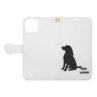 DOG LOVERのDOGLOVERのアイテム Book-Style Smartphone Case:Opened (outside)