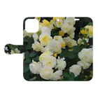 bitpiyoの黄色い薔薇の花 Book-Style Smartphone Case:Opened (outside)