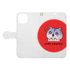 blue_7777　まねきねこショップのCute Hamsters Autumn in Japan Book-Style Smartphone Case:Opened (outside)