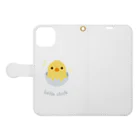 愉快な仲間たちのLittle Chick 手帳型スマホケースを開いた場合(外側)