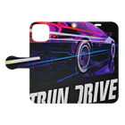 Smooth2000のOUTRUN DRIVE 手帳型スマホケースを開いた場合(外側)