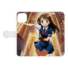 🎨デザイン宮殿🛍️の現役女子高生アイドルデビュー! Book-Style Smartphone Case:Opened (outside)