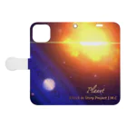 🌕朧月夜と紅茶時間☕️🫖のPlanet” Book-Style Smartphone Case:Opened (outside)