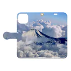 Umageの富士山　Mt.FUJIYAMA Book-Style Smartphone Case:Opened (outside)