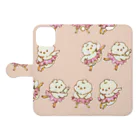 BabyBallerina🩰ONLINESHOPのひよこバレエテクニック Book-Style Smartphone Case:Opened (outside)