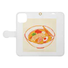 N氏のデザイン倉庫(Mr. N's Design Warehouse)の昭和のラーメン Book-Style Smartphone Case:Opened (outside)