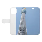 kyurakkoのTOKYO SKYTREE 手帳型スマホケースを開いた場合(外側)