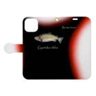 G-HERRINGのブラウントラウト （ Brown trout ）あらゆる生命たちへ感謝をささげます。 Book-Style Smartphone Case:Opened (outside)