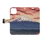 saru88の富士山 Book-Style Smartphone Case:Opened (outside)