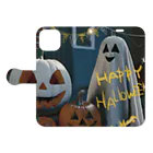 いらすとグッズのハッピーハロウィン Book-Style Smartphone Case:Opened (outside)