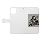 oi_0806のバイクチョッパー走ってる姿渋い Book-Style Smartphone Case:Opened (outside)