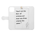 Live_Fullyのmotivation words Book-Style Smartphone Case:Opened (outside)