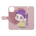 suzumisouの女の子 りんちゃん Book-Style Smartphone Case:Opened (outside)