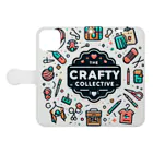 The Crafty CollectiveのThe Crafty Collective のロゴマーク 手帳型スマホケースを開いた場合(外側)