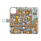 Lock-onのアニマルクローゼット05 Book-Style Smartphone Case:Opened (outside)