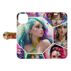 💖宇宙整体♪🌈♪こころからだチャンネル♪💖の mermaid paradise  Book-Style Smartphone Case:Opened (outside)