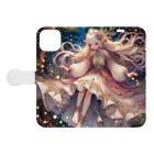 Sesilionの星の精霊の夜舞 Dance of the Star Spirit Book-Style Smartphone Case:Opened (outside)