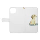AnimArtのかわいい犬グッズ Book-Style Smartphone Case:Opened (outside)