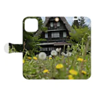 COSMIC Galleryの白川郷・五箇山の合掌造り集落 Book-Style Smartphone Case:Opened (outside)