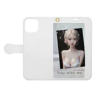 sounya sounyaの美女 図鑑（Stay with me.） Book-Style Smartphone Case:Opened (outside)