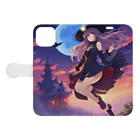 Enigma_Whispererの魔女っ娘 Book-Style Smartphone Case:Opened (outside)